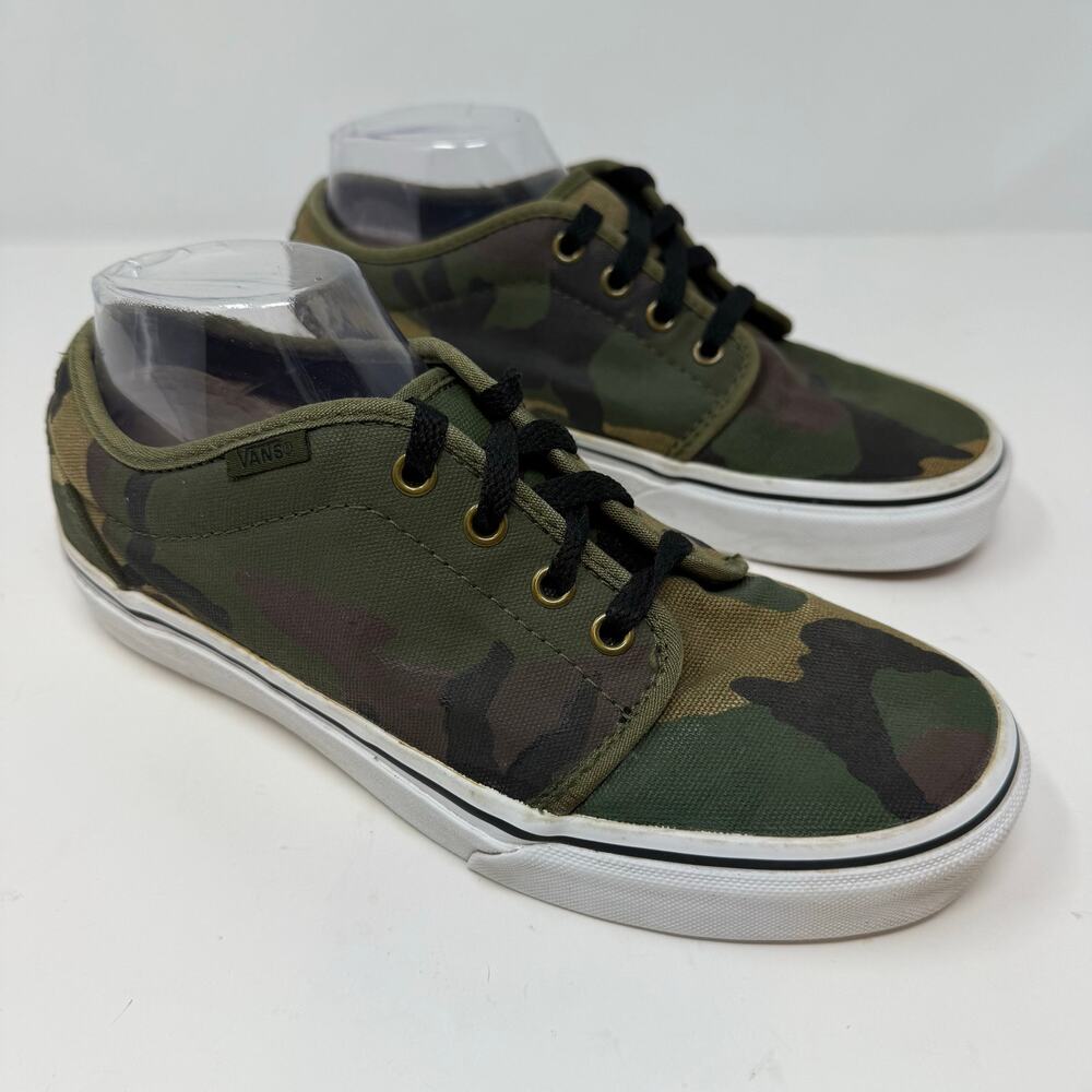 Vans Off the Wall Old Skool Skate Sneakers Camo Size  M 7 W 8.5 Skater Girl EUC - Picture 4 of 12